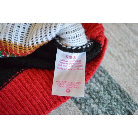 No Boundaries Express Your Elf 3D Holiday Sweater Black Red Green Juniors Small - Picture 5 of 6